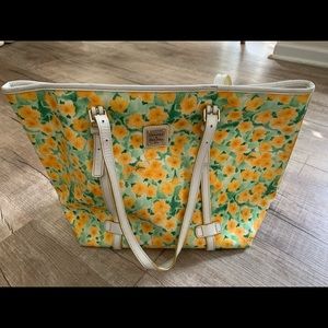 Used Dooney & Burke Floral Tote